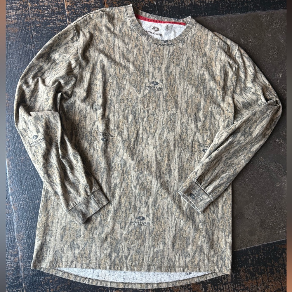 Mossy Oak Men's Camo Long Sleeve Shirt Size L